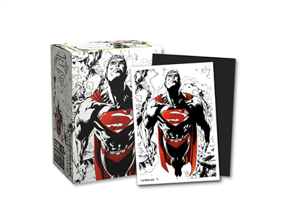 Dragon Shield Standard size License Sleeves - Superman Core (Red/White Variant) (100 Sleeves)