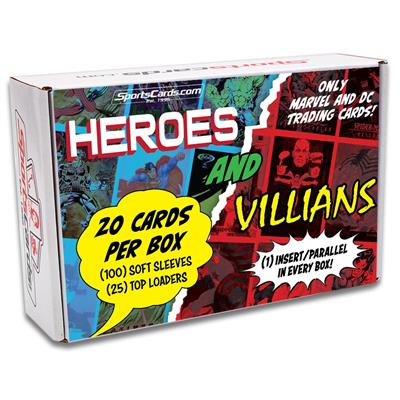 Heroes and Villains Trading Cards - Vintage Marvel & DC