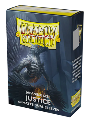 Dragon Shield Sleeves - Japansk Storlek - Matt Dual - Justice (60 Sleeves)