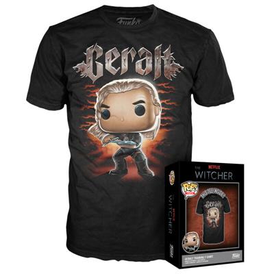 Funko POP Boxed Tee: Witcher - Geralt (EMEA)