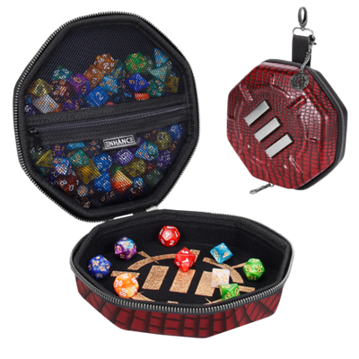 ENHANCE Tabletop RPGs Dice Tray & Case Collector's Edition (Röd)