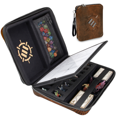 ENHANCE Tabletop RPGs RPG Organizer Case Collector's Edition (Brown)