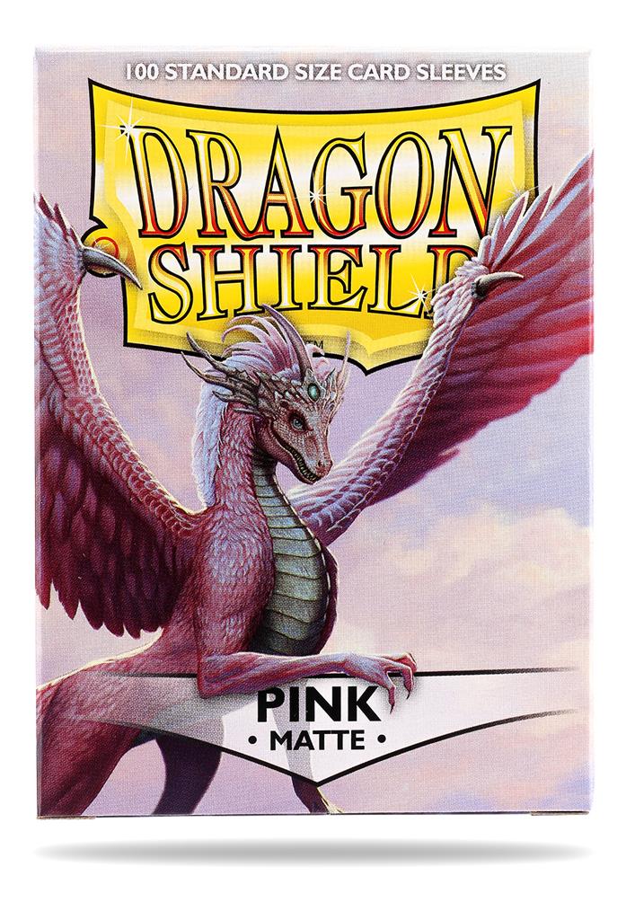 Dragon Shield Standard Sleeves - Matte Pink (100 Sleeves)