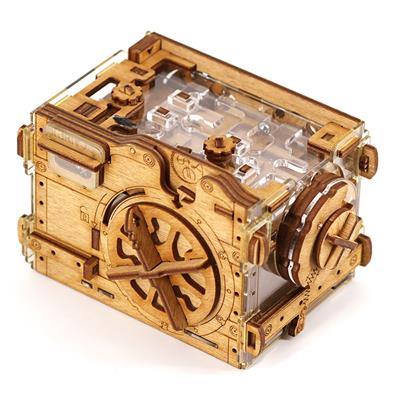 Gift Pussel Box - Wooden Gift Vault - A-maze-ing Safe