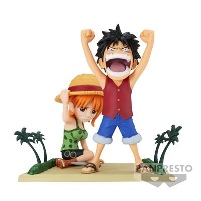 One Piece World Collectable Figur Log Stories-Monkey.D.Luffy & Nami-