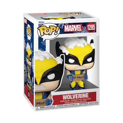 Funko POP Marvel: Holiday - Wolverine w/ Sign