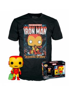 Funko POP POP&Tee: Marvel - Holiday Iron Man T-Shirt