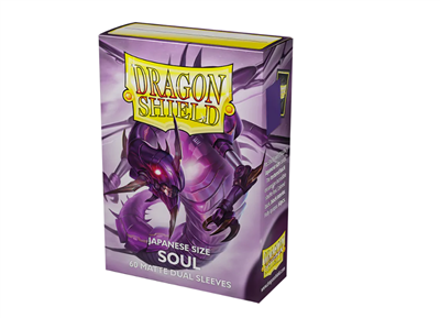 Dragon Shield Dual Matte Japanese Size Sleeves - Metallic Purple / Soul (60 Sleeves)