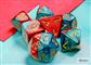 Chessex Gemini Mini-Polyhedral Red-Teal/gold 7-Die Set