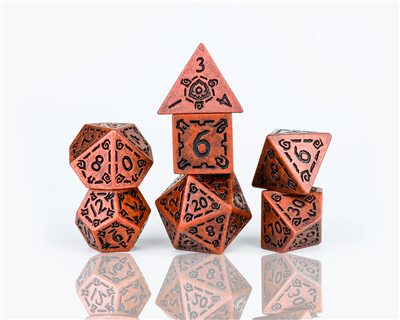 Sirius Dice - Dice Set - Illusory Metal - Copper