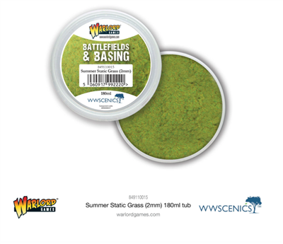 Battlefields & Basing: Summer 2mm Static Grass (180ml)