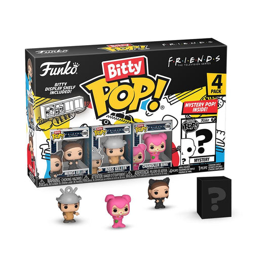 Funko Bitty POP Friends - Monica som Catwoman 4PK (3+1 Mystery Chase)