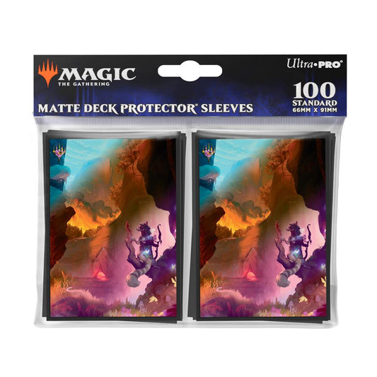 UP - Bloomburrow 100ct Deck Protector Sleeves Red for Magic: The Gathering (100 Sleeves)