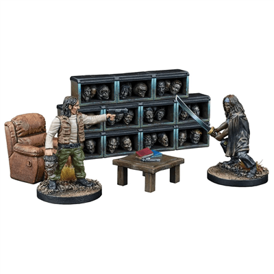 The Walking Dead - Diorama Exclusive - The Governers Trophy Room - EN