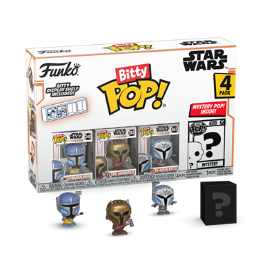 Funko Bitty POP Mandalorian  - Heavy Mandalorian 4PK (3+1 Mystery Chase)