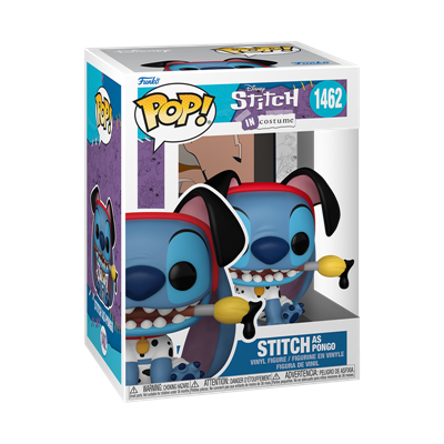 Funko POP Disney: Stitch i Pongo Kostym från 101 Dalmatians