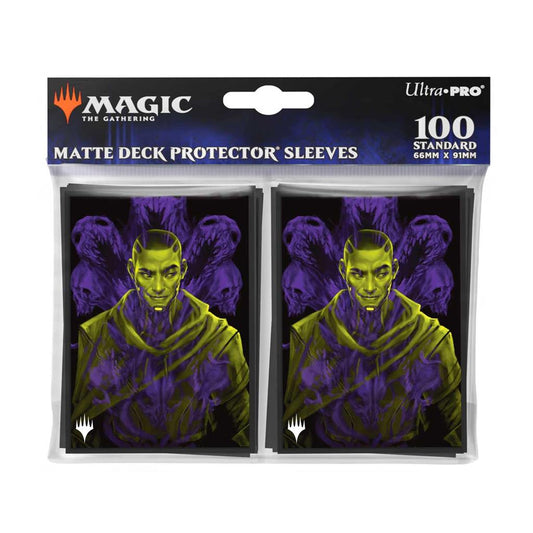 UP - Duskmourn 100ct Deck Protector Sleeves Alt Art Key Character PW for Magic: The Gathering