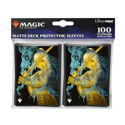 UP - Duskmourn 100ct Deck Protector Sleeves Alt Art Key Character Mythic 1 for Magic: The Gathering