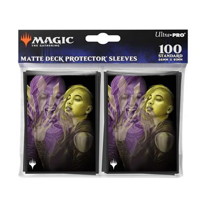 UP - Duskmourn 100ct Deck Protector Sleeves Alt Art Key Character Mythic 3 for Magic: The Gathering