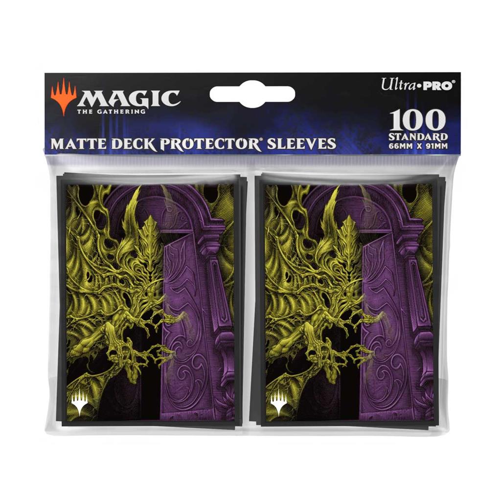 UP - Duskmourn 100ct Deck Protector Sleeves Alt Art Key Character Mythic 4 for Magic: The Gathering