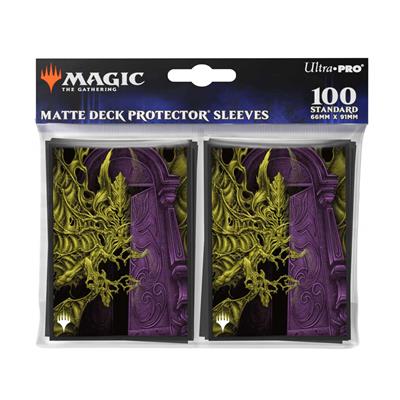 UP - Duskmourn 100ct Deck Protector Sleeves Alt Art Key Character Mythic 4 for Magic: The Gathering