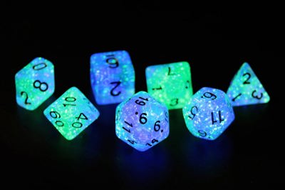 Sirius Dice - Dice Set - Peacock Glowworm