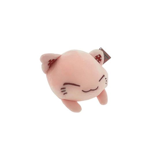 Nemu Neko - Rosa Neko mit roten Herz Ohren und weißen Flügen - 35cm Gosedjur