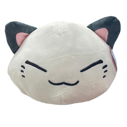 Nemu Neko - weiß - grauen Ohren - 35cm Gosedjur