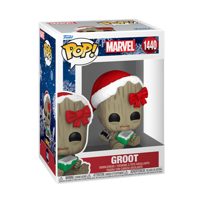 Funko POP Marvel: Holiday S4 – Groot with present