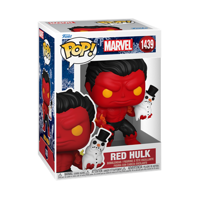 Funko POP Marvel: Holiday S4 – Red Hulk med snögubbe