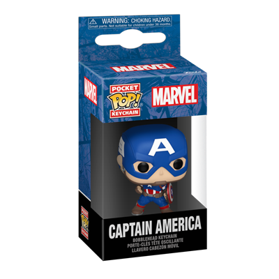 Funko POP Nyckelring: Marvel New Classics - Captain America