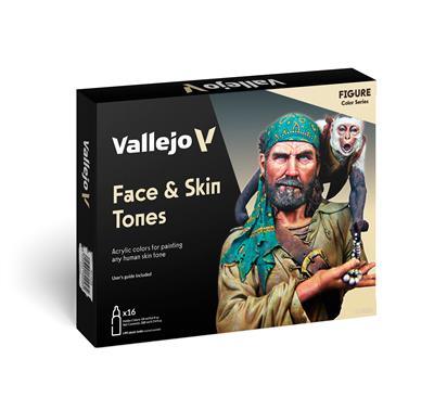 Vallejo - Model Color / Figur / 16 colors set - Face & Skin Tones 18 ml