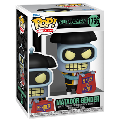 Funko POP TV: Futurama S4 - Bender (Matador)