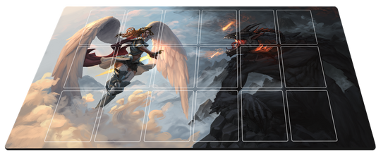 Neverrift TCG Playmat: Valkyrie & Fire Giant