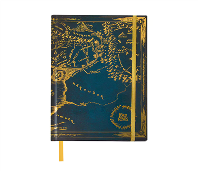 The Lord of the Rings - Middle Earth Map - Hard Cover Anteckningsblock