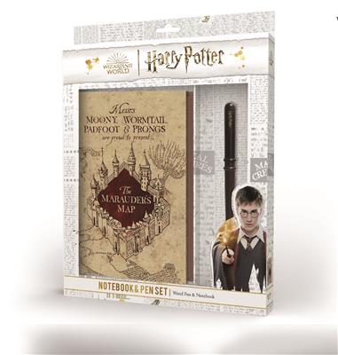 Harry Potter Premium Anteckningsblock And Trollstav Pen Set