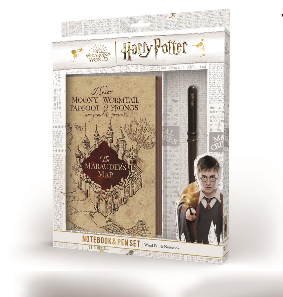 Harry Potter Premium Anteckningsblock And Trollstav Pen Set