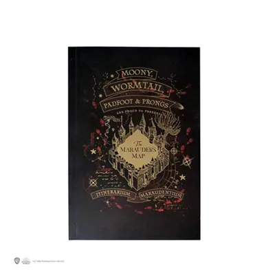 Harry Potter - Marauder's Map Gold Version - Soft Cover Anteckningsblock