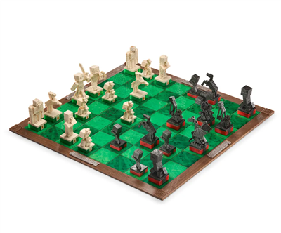 Minecraft - Chess Set Overworld Heroes vs. Hostile Mobs