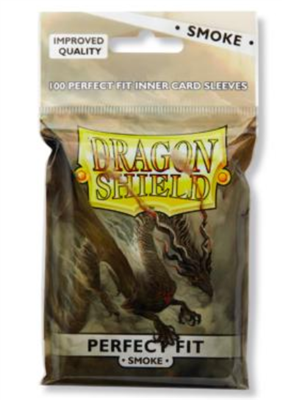 Dragon Shield Standard Perfect Fit Sleeves - Clear/Smoke (100 Sleeves)