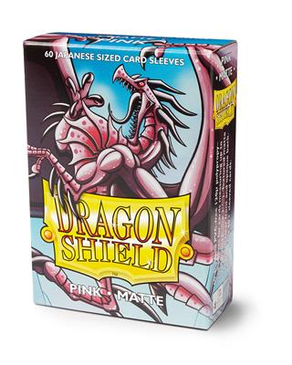 Dragon Shield Small Sleeves - Japanese Matte Pink (60 Sleeves)