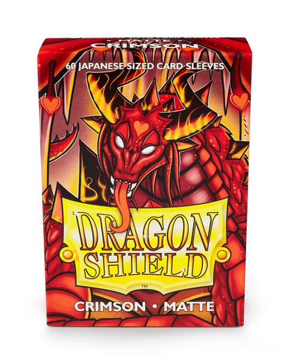 Dragon Shield Små Sleeves - Japansk Matt Crimson (60 Sleeves)