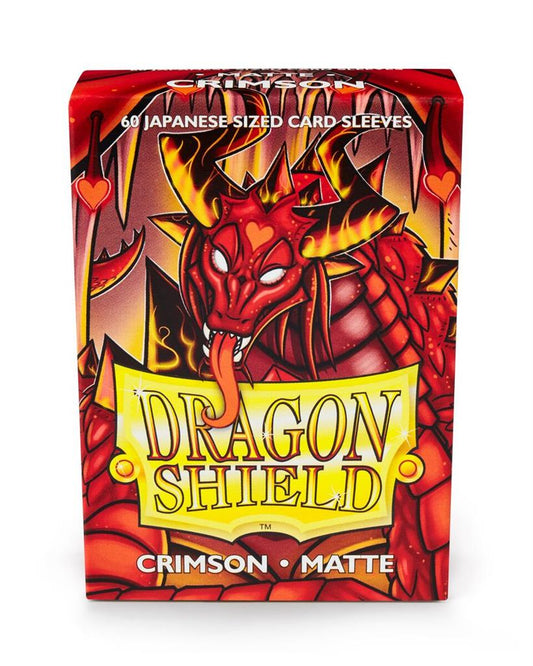 Dragon Shield Små Sleeves - Japansk Matt Crimson (60 Sleeves)