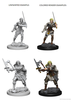 D&D Nolzur's Marvelous Unpainted Miniatures - Human Female Barbarian