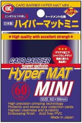 KMC Small Sleeves - Hyper Mat Blue (60 Sleeves)