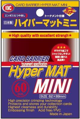 KMC Small Sleeves - Hyper Mat Red (60 Sleeves)