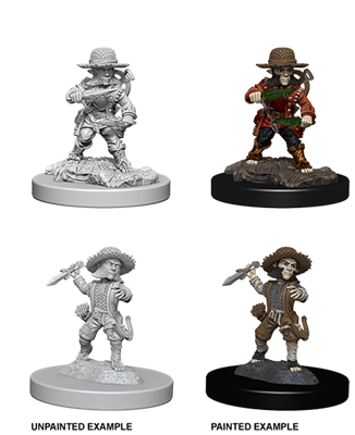 Pathfinder Battles Deep Cuts Unpainted Miniatures - Male Halfling Rogue