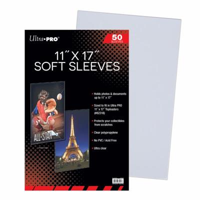 UP - 11" x 17" Soft Sleeves (50 Sleeves)