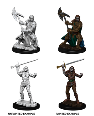 D&D Nolzur's Marvelous Miniatures - Female Half-Orc Fighter