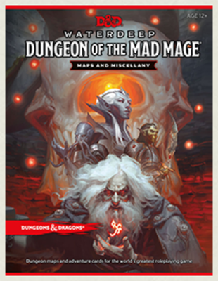 D&D RPG - Dungeon of the Mad Mage Kartor och Diverse Tillbehör - EN